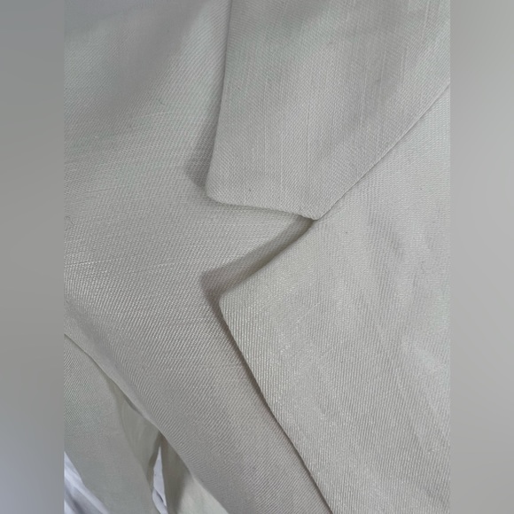 NEW / Double-breasted blazer-jacket in Chelsea linen-cupro blend / B002 - Picture 2 of 7